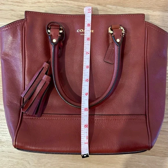 Coach Brown Leather Tote Bag - Picture 5 of 5